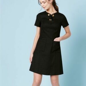 Boden Black Short Sleeve Dress